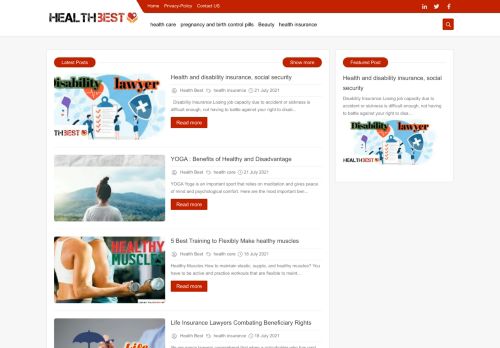 لقطة شاشة لموقع Health Best | Win The Best
بتاريخ 02/08/2021
بواسطة دليل مواقع كلاود