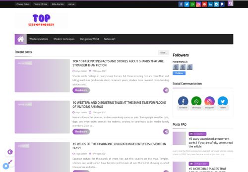 لقطة شاشة لموقع LIST OF THE BEST
بتاريخ 29/08/2021
بواسطة دليل مواقع كلاود