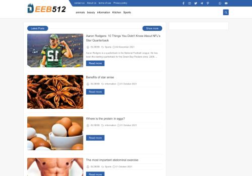 لقطة شاشة لموقع Deeb512 Global information
بتاريخ 05/11/2021
بواسطة دليل مواقع كلاود
